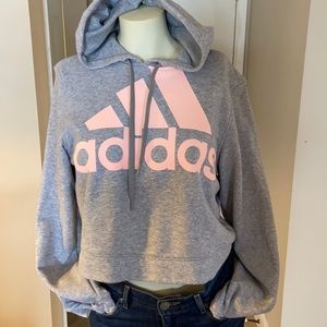 Gray brand new adidas hoodie